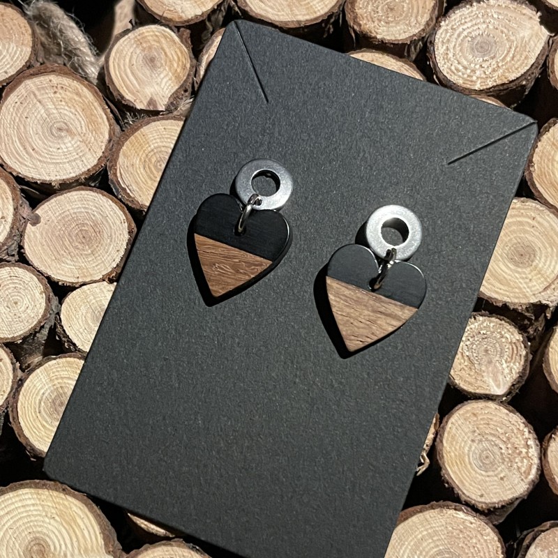 Pendante bois et résine