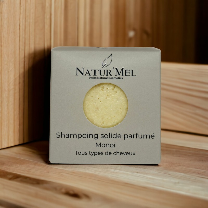 Shampoing solide parfumé "Monoï" - 90gr