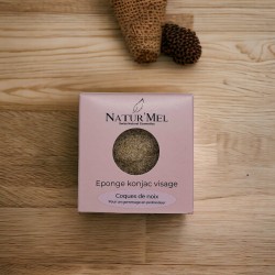 Eponge Konjac Visage - Coques de noix