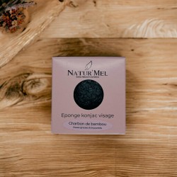 Eponge Konjac Visage - Charbon de bambou