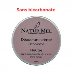 Déodorant crème "Neutre" - Sans bicarbonate