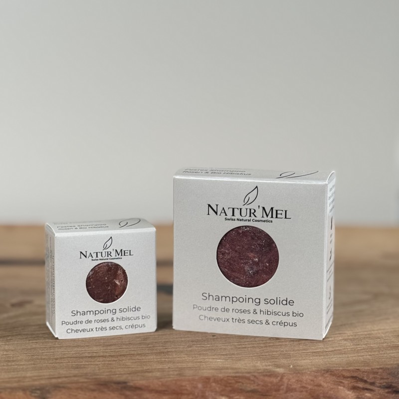 Shampoing solide rose & hibiscus - Sans sulfate