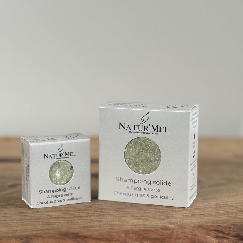 Shampoing solide à l'argile verte