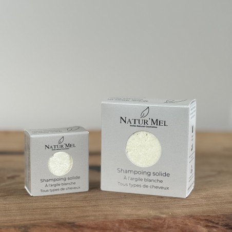Shampoing solide à l'argile blanche