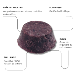 Shampoing solide rose & hibiscus - Sans sulfate