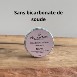 Déodorant crème "Neutre" - Sans bicarbonate