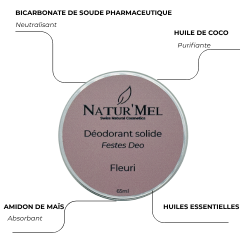 Déodorant solide "Fleuri"