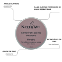 Déodorant crème "Neutre" - Sans bicarbonate