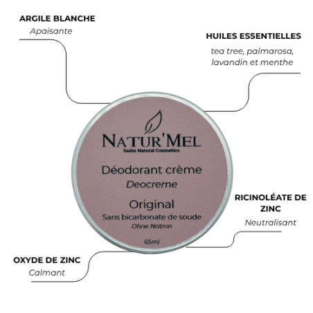 Déodorant crème "Original" - Sans bicarbonate