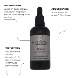Huile végétale de Prune bio