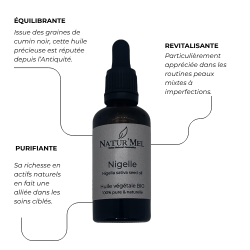 Huile végétale de Nigelle bio