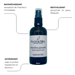 Hydrolat Menthe poivrée bio - 100ml