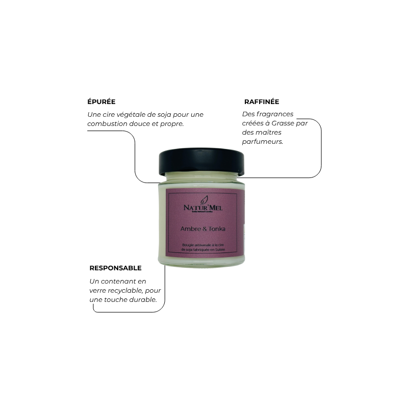 Bougie - Chocolat noir & Orange